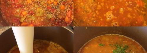 итальянский чечевичный суп. Шаг 3