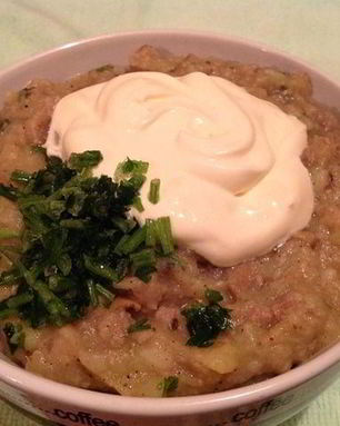 Картофельный крем-суп с шампиньонами