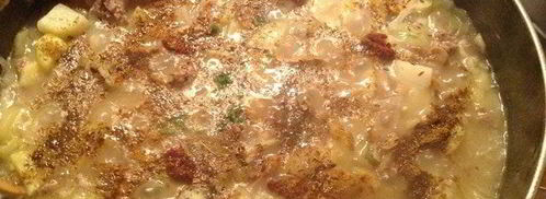 картофельный крем-суп с шампиньонами. Шаг 4