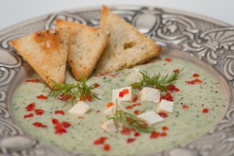 Рецепт холодный огуречный суп