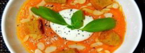 хрустящий суп из тыквы с сухариками. Шаг 11