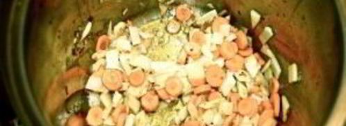 хрустящий суп из тыквы с сухариками. Шаг 5