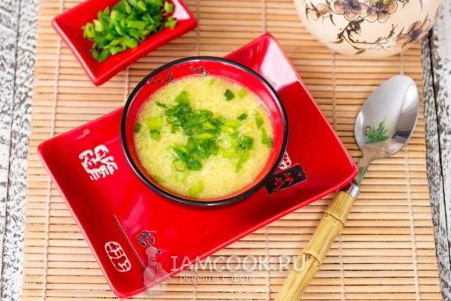 Рецепт китайский яичный суп даньхуатан