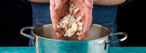 крем-суп из брокколи с морскими гребешками. Шаг 3