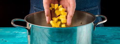 крем-суп из брокколи с морскими гребешками. Шаг 4