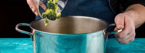 крем-суп из брокколи с морскими гребешками. Шаг 5