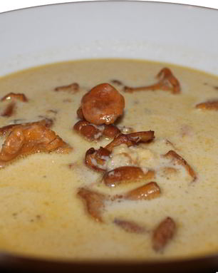 Крем-суп с лисичками