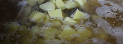 мясной суп с нутом и помидорами. Шаг 4