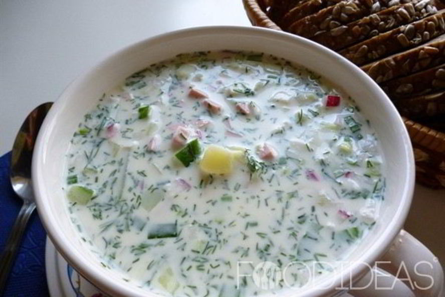 Рецепт окрошка классическая с колбасой