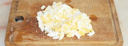 окрошка на кефире без колбасы. Шаг 3