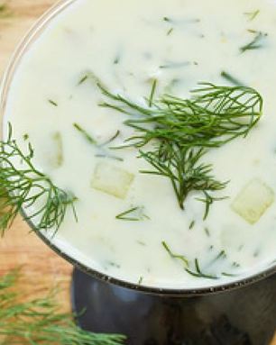 Окрошка на кефире