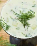 Окрошка на кефире