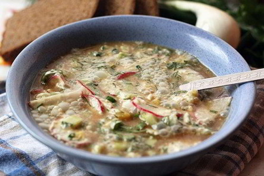 Рецепт окрошка на минеральной воде