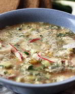 Окрошка на минеральной воде