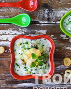 Окрошка на сметане