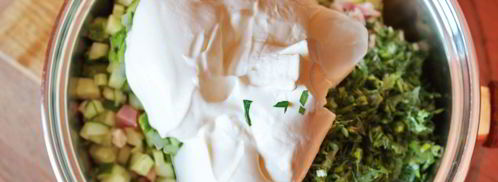 окрошка на сметане. Шаг 6