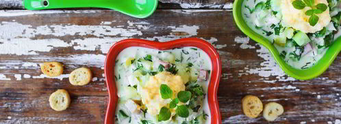 окрошка на сметане. Шаг 7