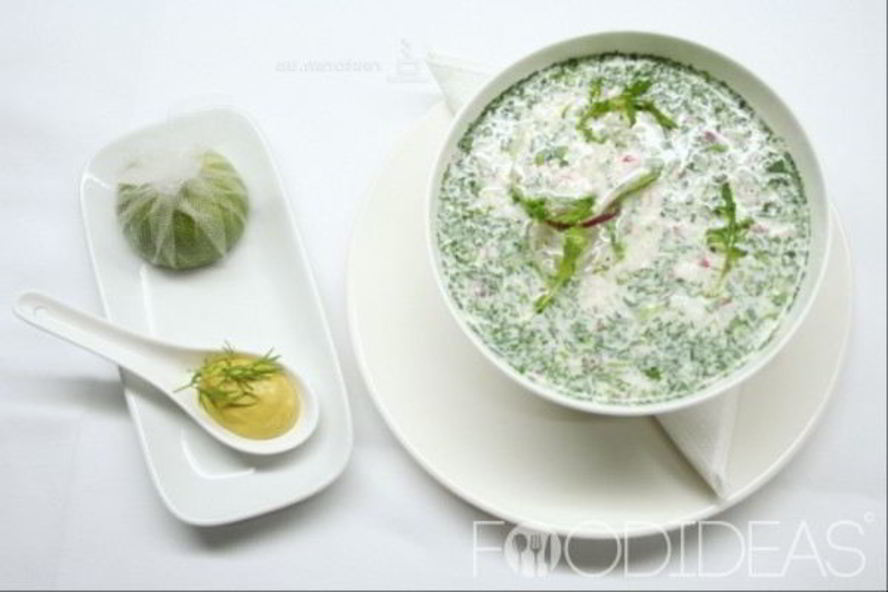 Рецепт окрошка на тане