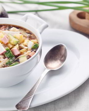 Окрошка с хреном