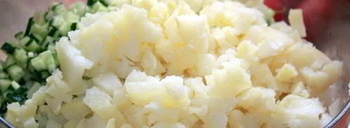 окрошка с квасом. Шаг 3