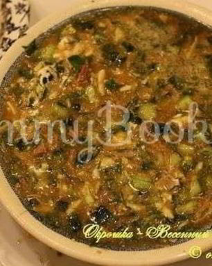 Окрошка с мясом