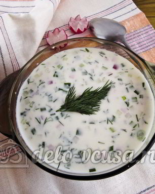 Окрошка с редиской