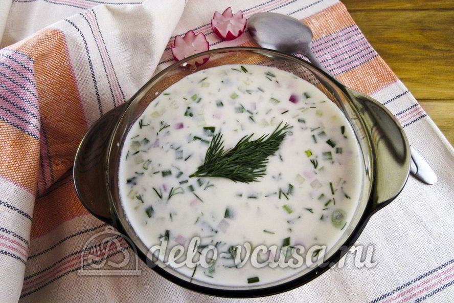 Рецепт окрошка с редиской