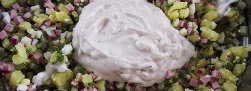 окрошка с редиской. Шаг 14