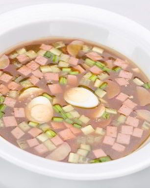 Окрошка с редькой