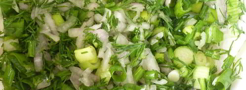 овощная окрошка с тунцом. Шаг 2