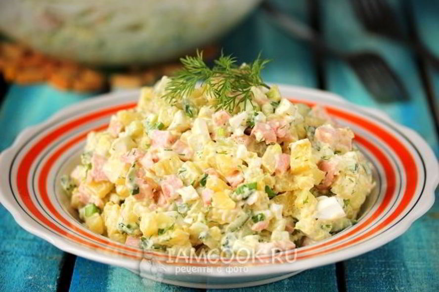 Рецепт салат окрошка