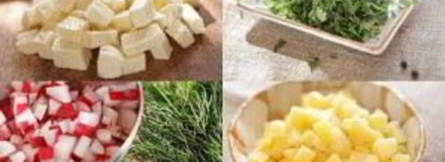 вегетарианская окрошка. Шаг 3