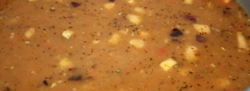 итальянский овощной суп минестроне. Шаг 12