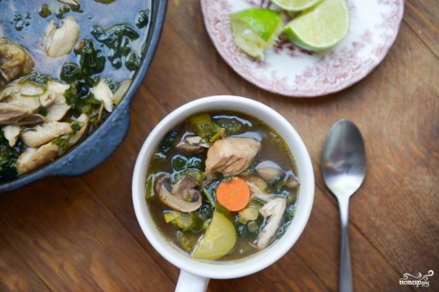 Рецепт куриный суп с овощами