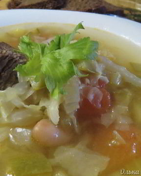 Легкий овощной суп