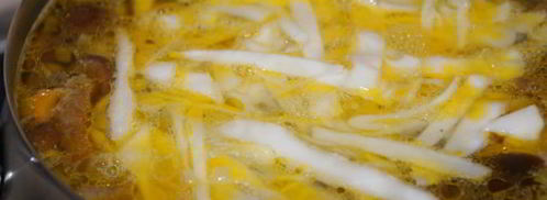 овощной суп с грибами и баклажаном. Шаг 11