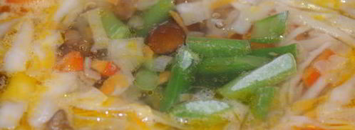 овощной суп с грибами и баклажаном. Шаг 12