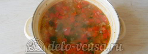 овощной суп с рисом. Шаг 9