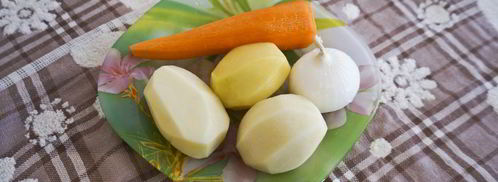 овощной суп с зеленым горошком. Шаг 2