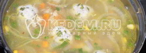 суп с фрикадельками и овощами. Шаг 8