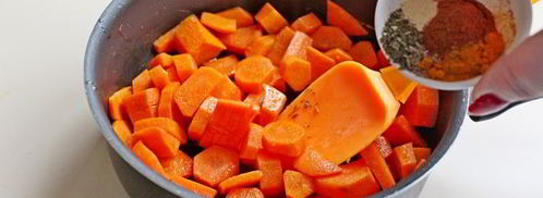 пряный суп-крем из чечевицы и моркови. Шаг 2