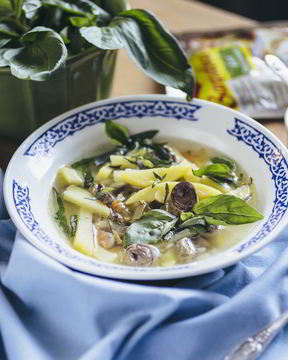 Рассольник из куриных потрошков