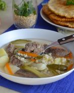 Рассольник с говядиной