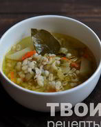 Рассольник с перловкой