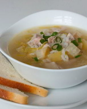 Рисовый суп из индейки