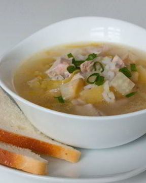 Рисовый суп из индейки