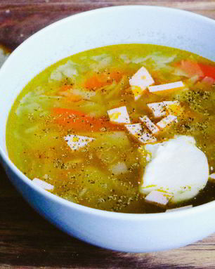 Летние щи из свежей капусты