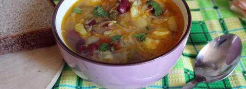 щи из квашеной капусты с фасолью и яблоком. Шаг 7