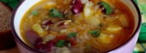 щи из квашеной капусты с фасолью. Шаг 9