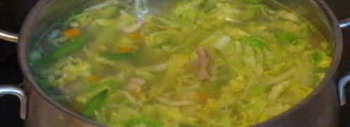 щи из пекинской капусты. Шаг 13